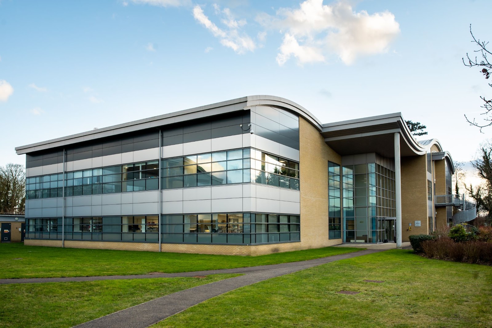 The view upon arriving at the labs on the Babraham Campus in Cambridge